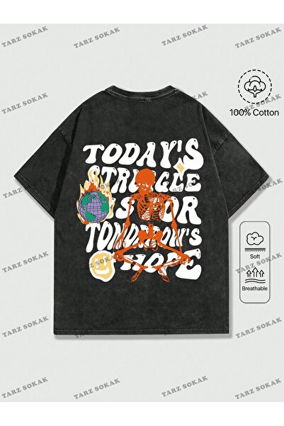 Tarzsokak Tricou cu mânecă scurtă, cu gât rotund, cu imprimeu grafic KOD Tren...