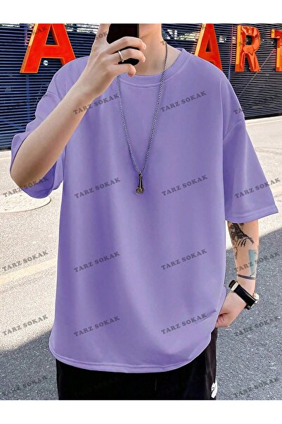 Tarzsokak Tricou KOD Trend Loose pentru bărbați, culoare uni, cu umeri căzuți