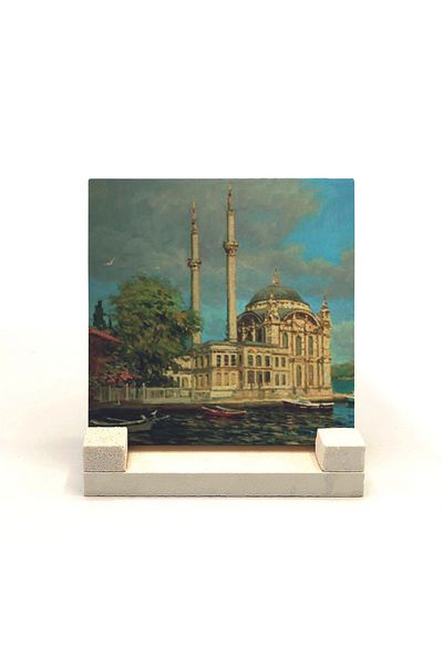 Sadrazam Настолен плот от естествен камък Ortaköy Mosque Printed 10x10 Krt-39