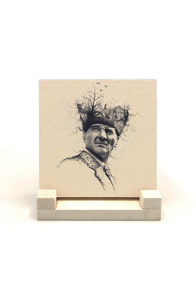 Sadrazam Επιτραπέζιο θήκη από φυσική πέτρα Ataturk 10x10 Krt-105