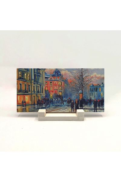 BAKSEPETE Ukraine Printed Natural Stone Desktop 10x20 Drg-33