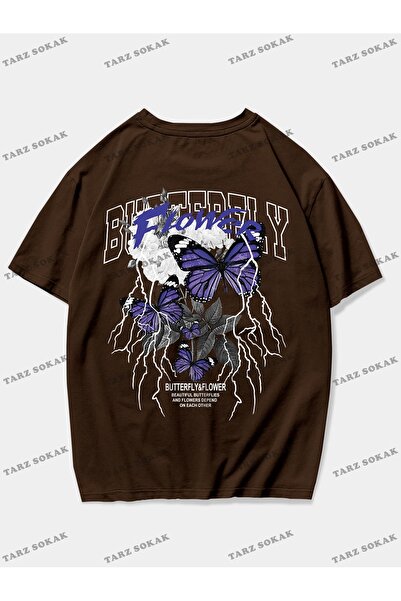 Tarzsokak Tricou grafic KOD Trend Goth pentru bărbați, cu litere, fluture și ...