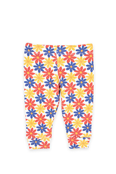 Mavipink Colanți 100% bumbac cu model floral pentru fete