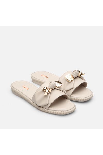Yaya by Hotiç Beige Yaya Women's Slippers
