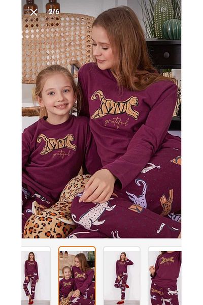 Arnetta MOTHER GIRL'S PAJAMAS {MOTHER AND CHILDREN'S PRICES DIFFERENT NEED SEPARATE ADDITION IN THE BASKET]