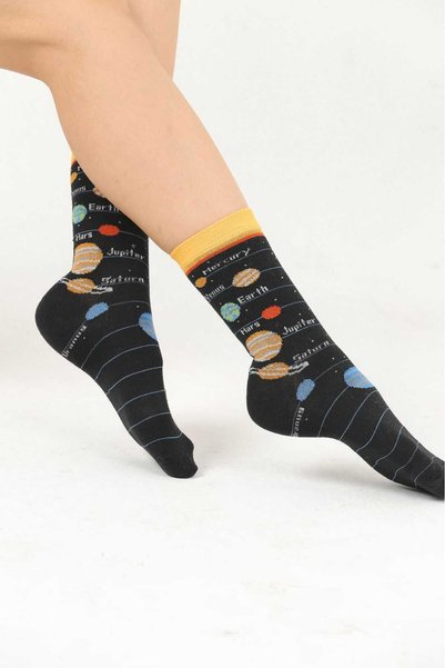 MG ÇORAP Planet Patterned Socks