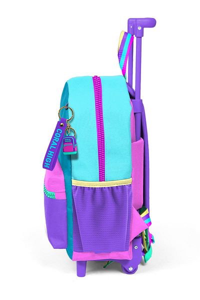 Coral High Pink Pastel Tiny Nest Squeegee Backpack - Two Compartments 24059