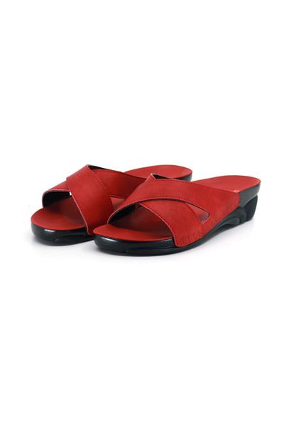 Ceyo Venice-9 Anatomical Women's Daily Slippers Red
