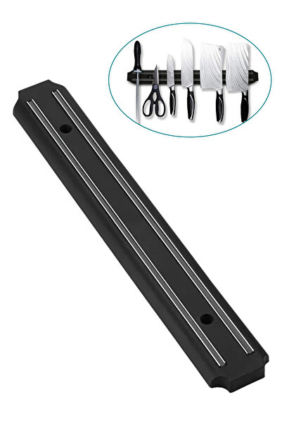 MEZİGARC Mutfak Düzeni Için Duvara Monteli Mıknatıslı Bıçak Çatal Kaşık Askısı 33 Cm Düzenleyici Bıçaklık