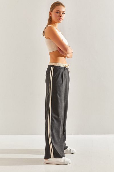 Bianco Lucci Gestreifte Lycra-Hose für Damen60171005