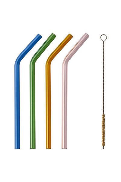 IKEA قش زجاجي، ألوان متنوعة، 4 قطع