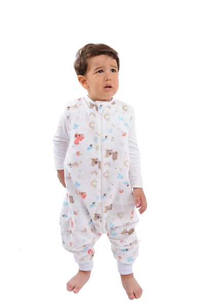 Enhitbaby Children Baby Winter and Seasonal Double Layer Flannel Sleeping Bag 1 Tog