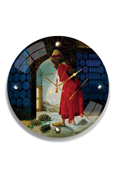 EMYA HOME Ceas din sticlă Turtle Trainer - 40 cm