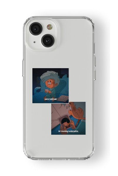 Multitronic حافظة شفافة مطبوعة بتصميم سيدريك متوافقة مع هاتف iPhone 15 Plus