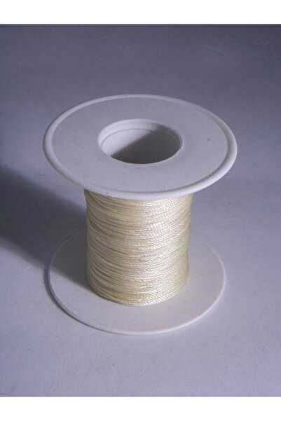 Eskişehir hobi sanat Κρέμα κορδόνι χάντρας προσευχής 0,5 mm 100 μέτρα
