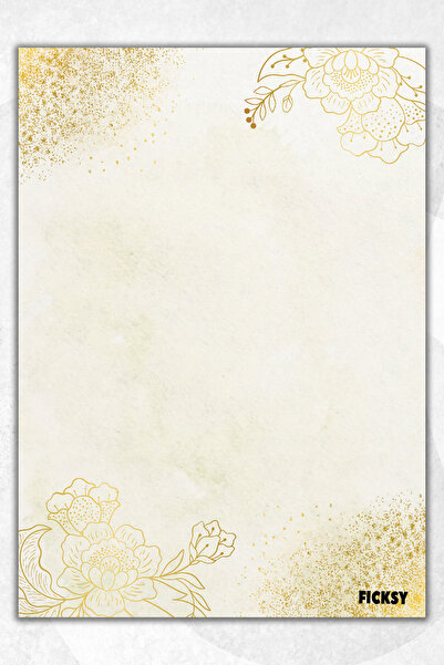 Ficksy Flower Note Paper - A5 Size - 50 Sheets - Notepad - Memopad - Memo Pad - To Do List