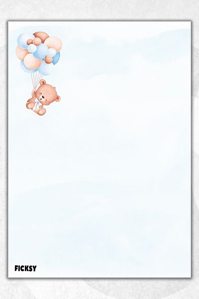 Ficksy Cute Teddy Bear Note Paper - A5 Size - 50 Sheets - Notepad - Memopad - Memo Pad - To Do List