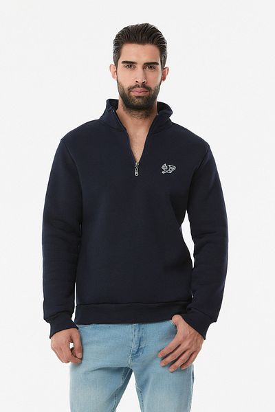 Fulla Moda Суитшърт с принтирана яка
