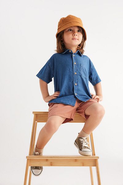 DeFacto Baby Boy Jean Short Sleeve Shirt Z2789a223sm