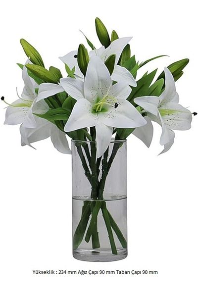 Paşabahçe 4-Piece Glass Vase Set - Candle Holder, 3 Small Size, 1 Large