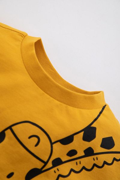 DeFacto Baby Boy Crew Neck Animal Print Short Sleeve T-Shirt Z5401A223Sm