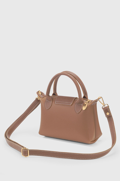 Housebags Brown Versatile PU Leather Crossbody Bag