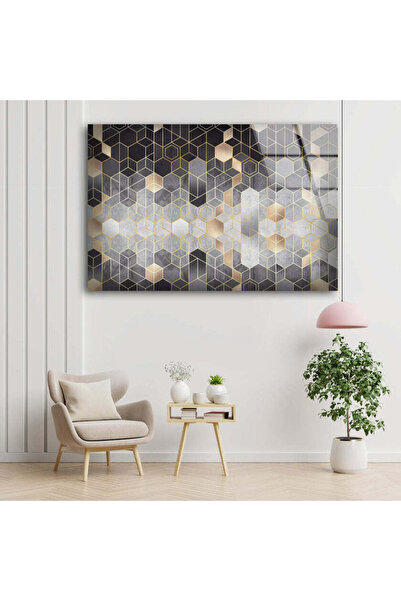 myphotostation Apstraktna mozaik zidna slika od kaljenog stakla