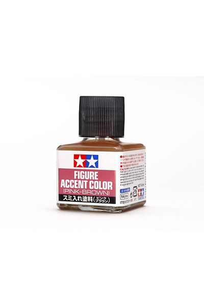 TAMIYA Panel Accent Color, Washing Paint Pink-Brown (40 ml), Hobby Painting Material