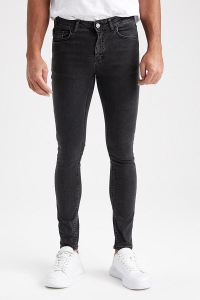 DeFacto Super Skinny Extra Skinny Fit Κανονική μέση Extra Skinny Leg Τζιν παντελόνι Z9350az23sp