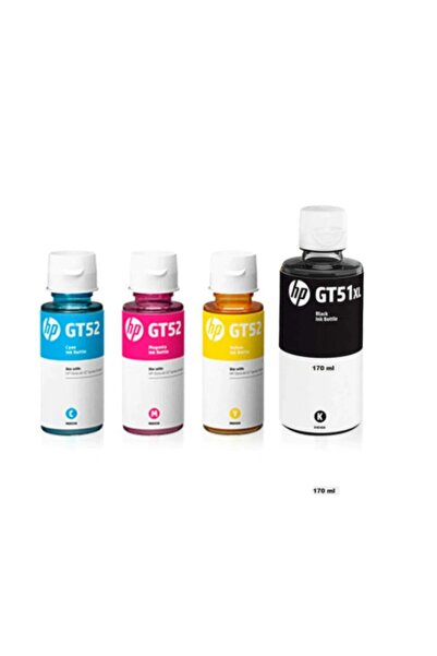 HP Inkjet 315 Inkjet 415 Orijinal 4 Renk Takım Mürekkep Gt51xl