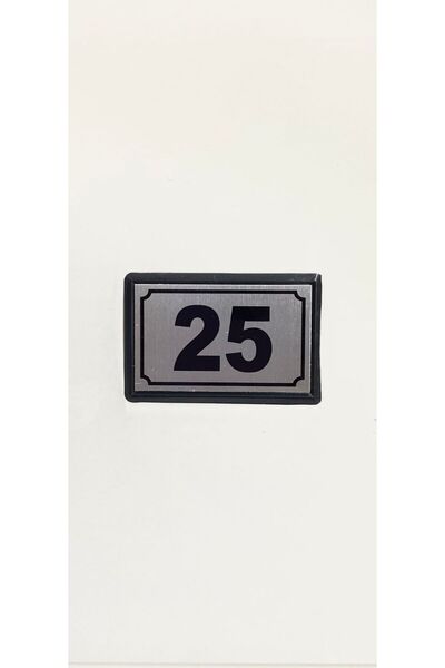 temiz iş Yapışkanlı Kapı Numarası Alüminyum 25 No