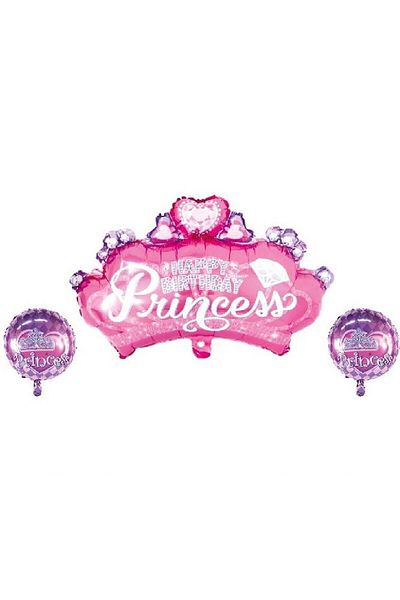 Bkmc Queen Crowned Pink Set Princess Set of 3