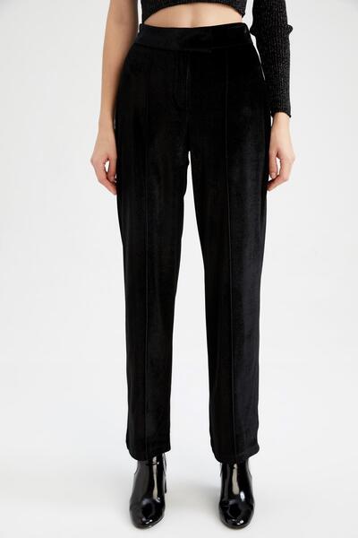 DeFacto Wide Leg Corduroy Trousers with Pockets Z9948Az22Wn