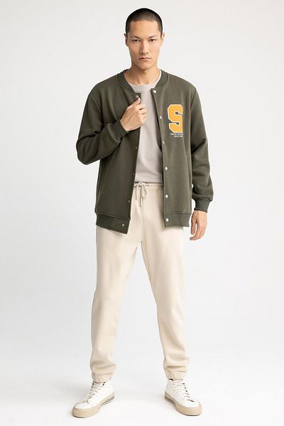 DeFacto Regular Fit College Collar Bomber Cardigan Z9644az22au