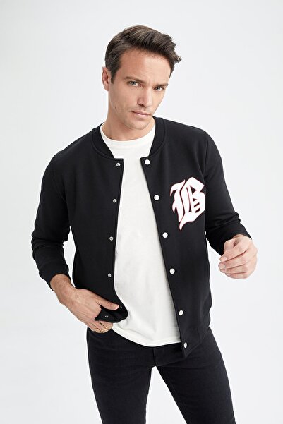 DeFacto Regular Fit Kolej Yaka Bomber Hırka Z9634az22au