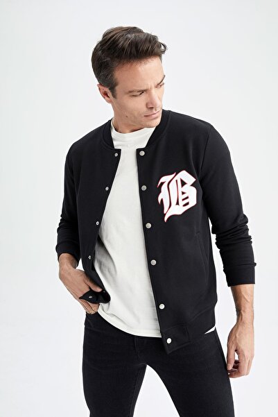 DeFacto Regular Fit Kolej Yaka Bomber Hırka Z9634az22au