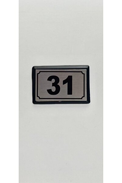 temiz iş Yapışkanlı Kapı Numarası Alüminyum 31 No