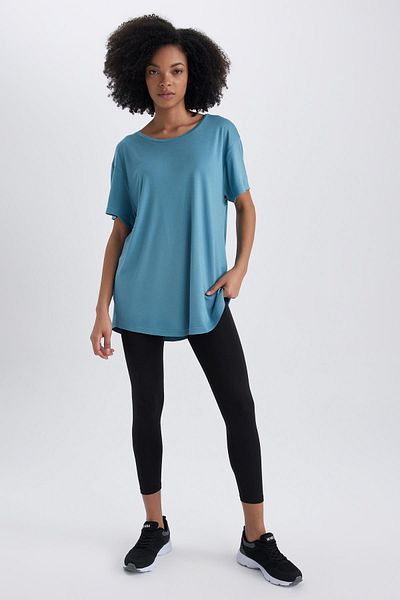 DeFacto Defactofit Comfort Fit Crew Neck Sports Short Sleeve T-Shirt Z6740az23sp