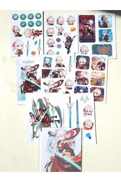 Yenaplanner مجموعة ملصقات جينشين إمباكت كازوها