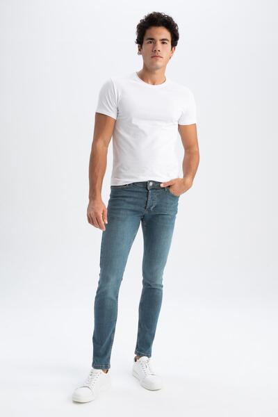 DeFacto Super Skinny Fit Ekstra Dar Kalıp Normal Bel Ekstra Dar Paça Jean Pantolon R8760az23sp