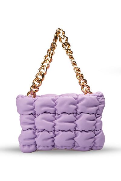 Mio Gusto Lilac Color Thick Chain Detailed Hand Shoulder Women's Bag