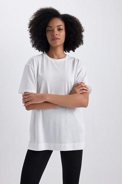 DeFacto Defactofit Comfort Fit Crew λαιμόκοψη Αθλητικό κοντομάνικο μπλουζάκι Z9868az23sp