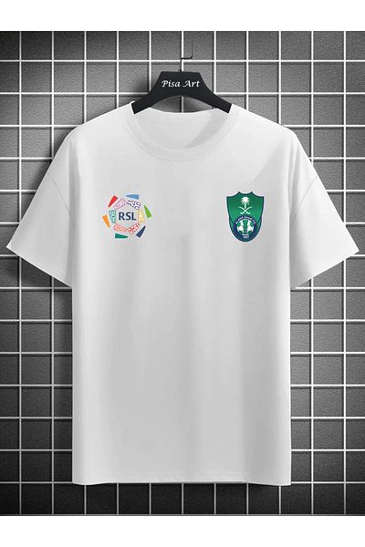 Pisa Art AL-Ahli RSL Σαουδική Αραβία Pro League Ειδικού Σχεδιασμού Unisex Μπλουζάκι θαυμαστών