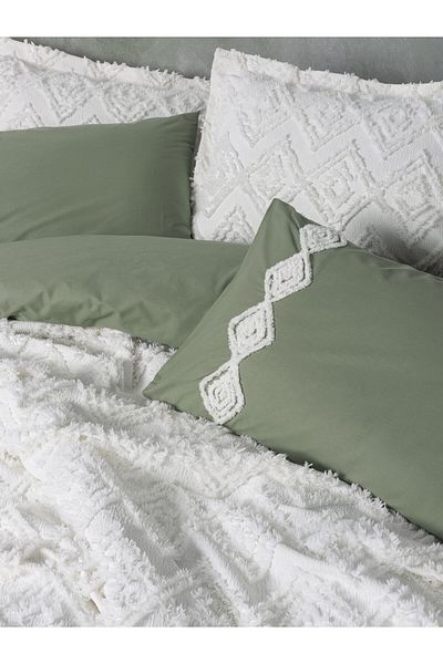 Cotton Box Limi Double Bed Cover Duvet Cover Set Luke Cream