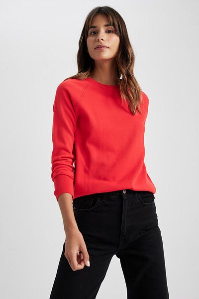 DeFacto Crew Neck Regular Fit Basic Sweater - I6913Az23Wn