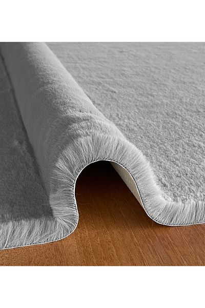 Prizma Comfort, Non-Slip, Washable Single Bath Rug, Mat| Gray - (75X110CM)
