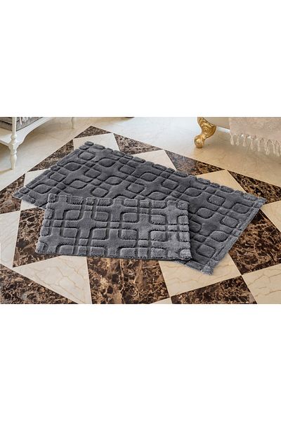 Cotton Box Σετ Βαμβακερό Ματ Fila Σκούρο Γκρι 60x100+40x60