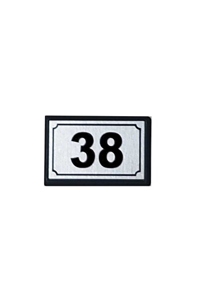 temiz iş Yapışkanlı Kapı Numarası Alüminyum 38 No