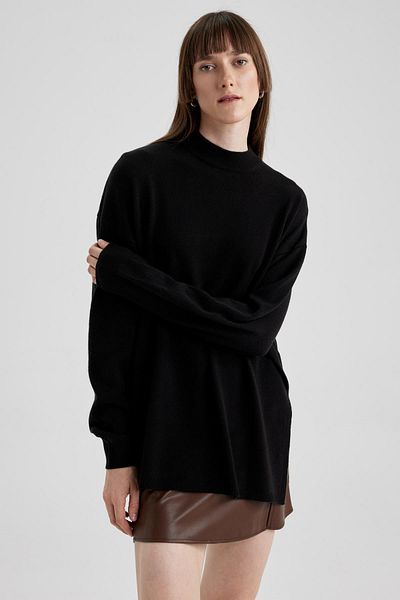 DeFacto Relax Fit Half Turtleneck Tunic S7514az23wn