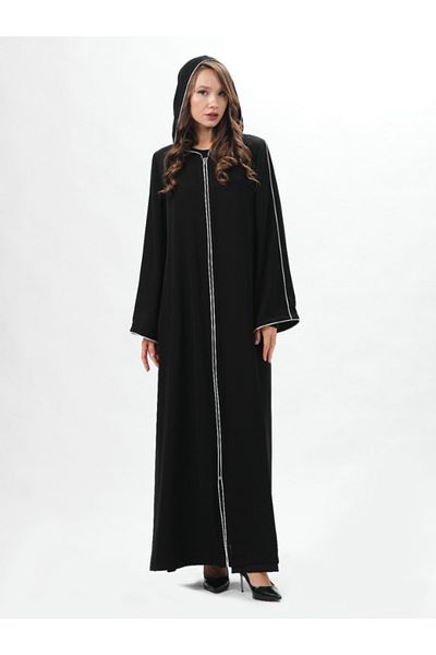 derin store WOMEN'S BLACK HOODED FERACE